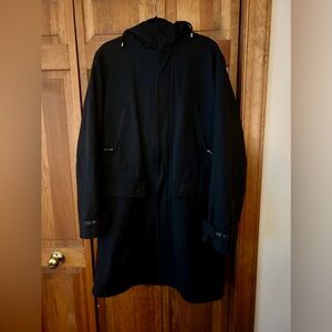 Bloomingdale's The Men’s Store Men's Navy Sz 44 Winter Coat, Made in Italy